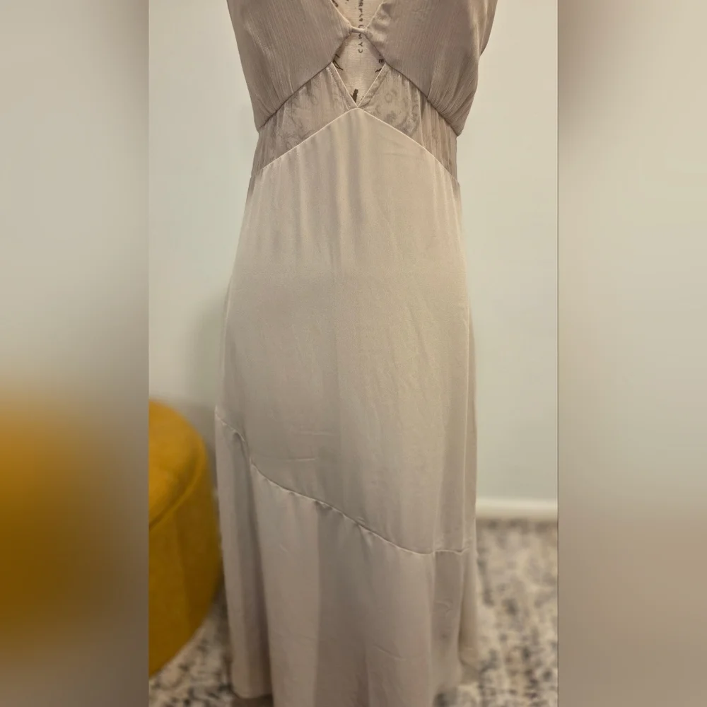 Abercrombie & Fitch Taupe Maxi Dress, Size M.